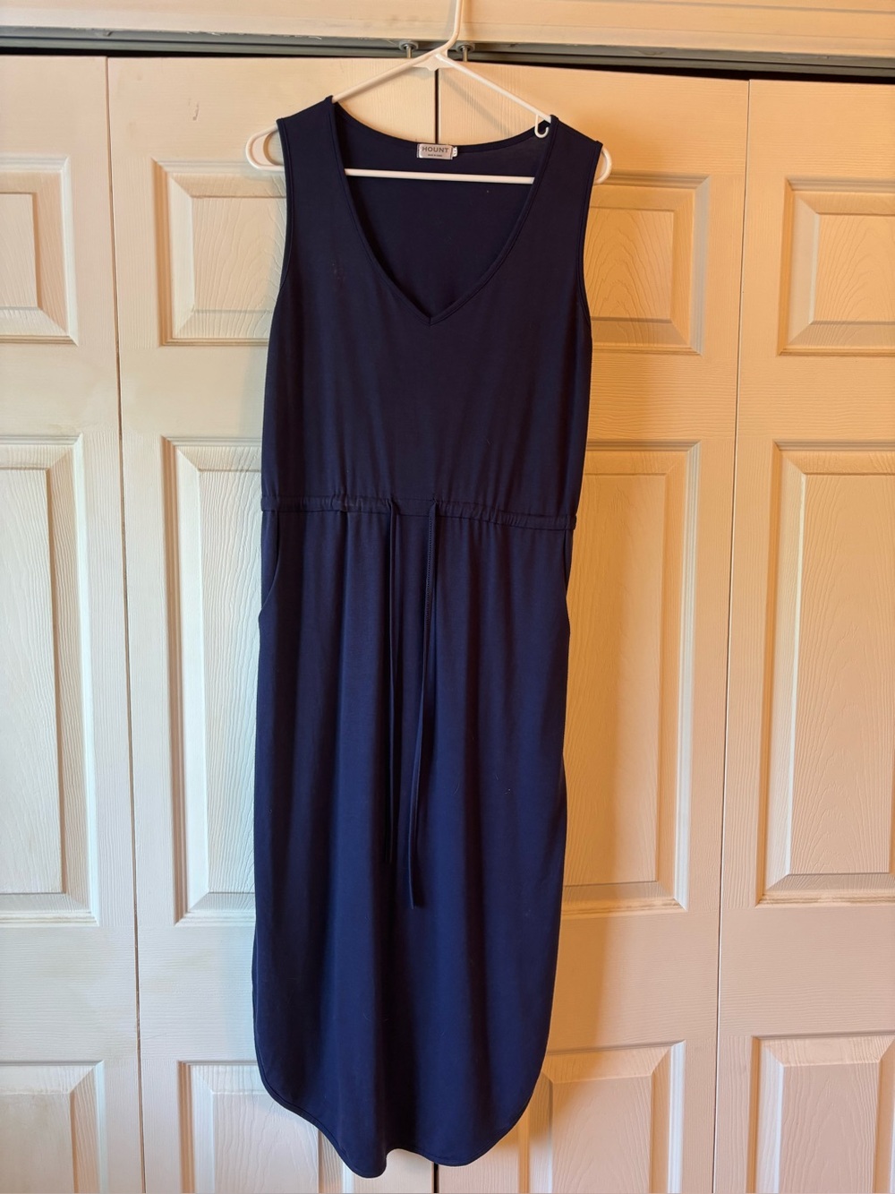 Amazon Fashion: Navy Blue Sleeveless Dress